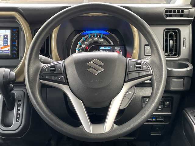 スズキ ハスラー HYBRID G 広島県 2025(令7)年 0.5万km ソフトベージュメタリック 禁煙/スズキセーフティーサポート/・デュアルセンサーブレーキサポート/・ハイビームアシスト/・車線逸脱警報機能/・誤発進抑制機能/・ふらつき警報機能/・先行車発進お知らせ機能/・後退時ブレーキサポート/・後方誤発進抑制機能/社外SDナビ/・CD/SD/BT/ワンセグ/レーダークルーズコントロール/シートヒーター（D/N席）/LEDヘッドライト/オートライト/ヘッドライトレベライザー/スマートキー/プッシュスタート/ETC/アイドリングストップ/純正フロアマット