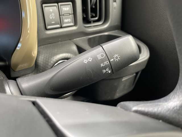 スズキ ハスラー HYBRID G 広島県 2025(令7)年 0.5万km ソフトベージュメタリック 禁煙/スズキセーフティーサポート/・デュアルセンサーブレーキサポート/・ハイビームアシスト/・車線逸脱警報機能/・誤発進抑制機能/・ふらつき警報機能/・先行車発進お知らせ機能/・後退時ブレーキサポート/・後方誤発進抑制機能/社外SDナビ/・CD/SD/BT/ワンセグ/レーダークルーズコントロール/シートヒーター（D/N席）/LEDヘッドライト/オートライト/ヘッドライトレベライザー/スマートキー/プッシュスタート/ETC/アイドリングストップ/純正フロアマット