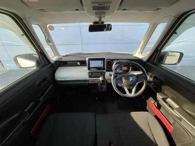 スズキ スペーシア HYBRID X 千葉県 2019(令1)年 3.9万km ピュアホワイトP デュアルカメラブレーキサポート/レーンキープアシスト/社外7インチナビ（MDV-D206）/バックカメラ/コーナーセンサー(後)/両側パワースライドドア/シートヒーター(D席)/ハロゲンヘッドライト/オートライト/オートハイビーム/スマートキー/プッシュスタート/フロアマット/電動格納ミラー