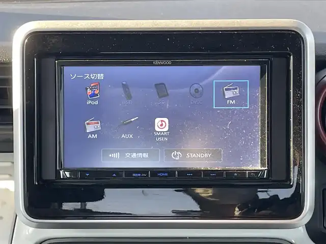 スズキ スペーシア HYBRID X 千葉県 2019(令1)年 3.9万km ピュアホワイトP デュアルカメラブレーキサポート/レーンキープアシスト/社外7インチナビ（MDV-D206）/バックカメラ/コーナーセンサー(後)/両側パワースライドドア/シートヒーター(D席)/ハロゲンヘッドライト/オートライト/オートハイビーム/スマートキー/プッシュスタート/フロアマット/電動格納ミラー
