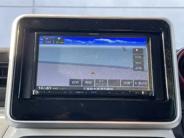 スズキ スペーシア HYBRID X 千葉県 2019(令1)年 3.9万km ピュアホワイトP デュアルカメラブレーキサポート/レーンキープアシスト/社外7インチナビ（MDV-D206）/バックカメラ/コーナーセンサー(後)/両側パワースライドドア/シートヒーター(D席)/ハロゲンヘッドライト/オートライト/オートハイビーム/スマートキー/プッシュスタート/フロアマット/電動格納ミラー