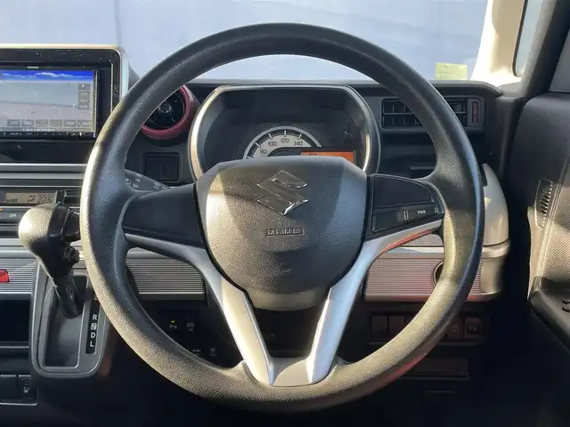 スズキ スペーシア HYBRID X 千葉県 2019(令1)年 3.9万km ピュアホワイトP デュアルカメラブレーキサポート/レーンキープアシスト/社外7インチナビ（MDV-D206）/バックカメラ/コーナーセンサー(後)/両側パワースライドドア/シートヒーター(D席)/ハロゲンヘッドライト/オートライト/オートハイビーム/スマートキー/プッシュスタート/フロアマット/電動格納ミラー