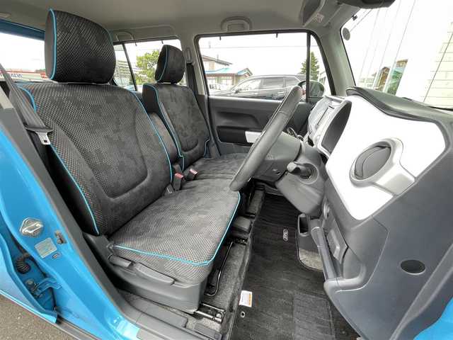 マツダ フレア クロスオーバー XT 道央・札幌 2018(平30)年 8.2万km 青Ⅱ ・４WD/・衝突軽減ブレーキ/・ターボ/・社外SDナビ/　CD＆USB＆TV/・レーンキープアシスト/・アイドリングストップ/・オートエアコン/・オートライト/・ミラーヒーター/・シートヒーター/・ダウンヒルアシスト/・プッシュスタート/・スマートキー/・電動格納ミラー/・純正フロアマット/・ドアバイザー/・ウィンカーミラー/・LEDヘッドライト