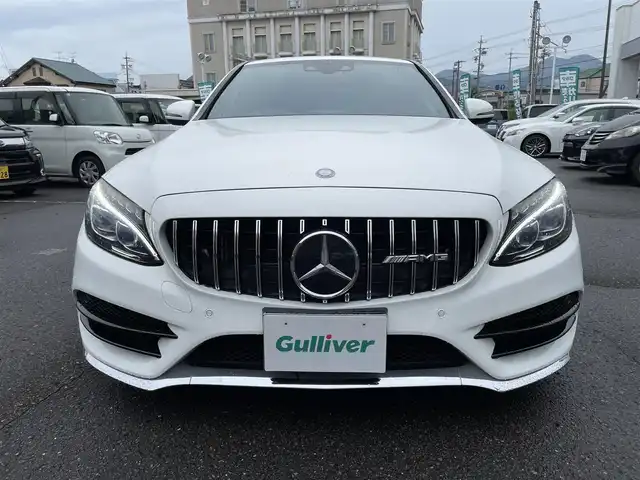 メルセデス・ベンツ Ｃ１８０ アバンギャルド AMGライン 静岡県 2014(平26)年 8.5万km ポーラホワイト 純正HDDナビ・フルセグTV/DVD/CD/MSV/Bluetooth/バックカメラ/19インチアルミホイール/社外車高調/レザーシート/パワーシート/シートヒーター/LEDヘッドライト/ビルトインETC/スマートキー/プッシュスタート/クルーズコントロール/衝突被害軽減ブレーキ