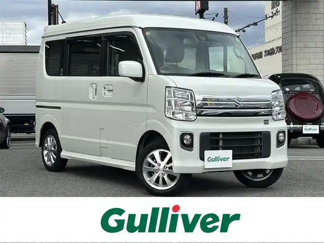 スズキ エブリィ ワゴン PZターボ 奈良県 2018(平30)年 11.1万km パールホワイト /社外ナビ/MDV-Z905///iPad/AV-in/CD/BT/フルセグTV//片側パワースライドドア//衝突軽減システム//D席シートヒーター//プッシュスタート//ステアリングスイッチ//ドライブレコーダー//横滑り防止システム//ETC/ドアバイザー//オートライト/フォグ/社外フロアマット//ドアバイザー/横滑り防止システム//電格ミラー//スペアキーx1//社外フロントシェル//純正14インチAW//保証書/取扱説明書