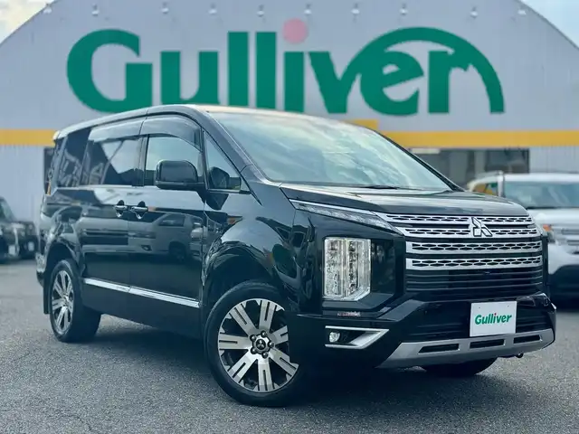 三菱 デリカＤ：５ G パワーパッケージ 滋賀県 2021(令3)年 4.6万km エメラルドブラックパール 純正10.1インチフルセグナビ/　フルセグ Bluetooth SD CD DVD AM FM/マルチアラウンドモニター/アルパイン11.5インチフリップダウンモニター/ドライブレコーダー前後/衝突軽減ブレーキシステム（FCM）/車線逸脱警報システム（LDW）/オートマチックハイビーム/レーダークルーズコントロール/誤発進抑制機能/パワーバックドア/両側パワースライドドア/ビルトインETC/シートヒーター/ステアリングヒーター/パドルシフト/純正18インチアルミ/純正フロアマット/純正ドアバイザー/スマートキー×2/プッシュスタート/