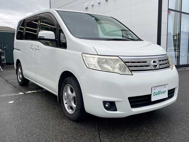 日産 セレナ 20G 石川県 2008(平20)年 18.9万km ホワイトパール バックカメラ/ETC/両側スライド/オートライト/・ハロゲン/電動格納ミラー