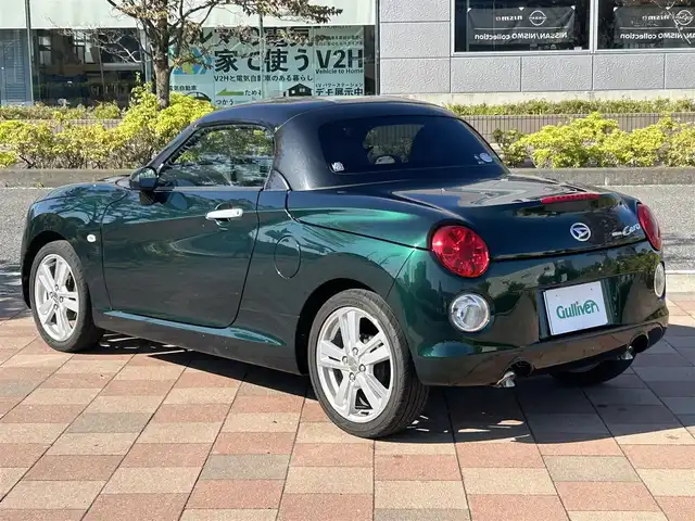 ダイハツ コペン セロ 福島県 2019(令1)年 4.6万km ブリティッシュグリーンマイカ 社外SDナビ(CN-RE05WD)/【フルセグ/BT/DVD/CD/SD/AM/FM】/バックカメラ/ナビ連動前方ドライブレコーダー(CA-DR025D)/ETC2.0/レッドインテリアパック/横滑り防止装置/前席シートヒーター/純正フロアマット/アイドリングストップ/LEDヘッドライト/フォグランプ/TRC/盗難防止装置/ステアリングスイッチ