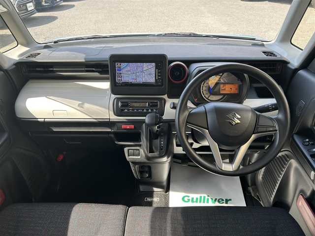 スズキ スペーシア HYBRID G 和歌山県 2018(平30)年 4.1万km オフブルーM ワンオーナー/社外ナビ/＜フルセグTV/DVD/CD/Bluetooth/SD/FM/AM＞/フルセグテレビ/バックカメラ/アイドリングストップ/レーンアシスト/プッシュスタート/ETC/純正フロアマット/純正バイザー/取扱説明書/保証書