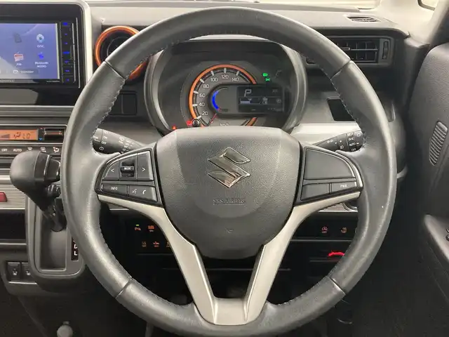 スズキ スペーシア ギア HYBRID XZ 福島県 2019(平31)年 4.7万km オフブルーメタリック/ガンメタリック2トーンルーフ 純正ナビ/（CD/DVD/BT/フルセグ）/両側電動スライド/シートヒーター（運転席/助手席）/オートライト/ＬＥＤヘッドライト/LEDフォグランプ/ビルトインＥＴＣ/バックカメラ/コーナーセンサー（後）/レーンアシスト/プッシュスタート/純正フロアマット/踏み間違い防止/ISOFIX/リアサーキュレーター/後席サンシェイド/ステアリングスイッチ/チルトステアリング/シートリフター/シートバックテーブル/ウインカーミラー/スマートキー×1