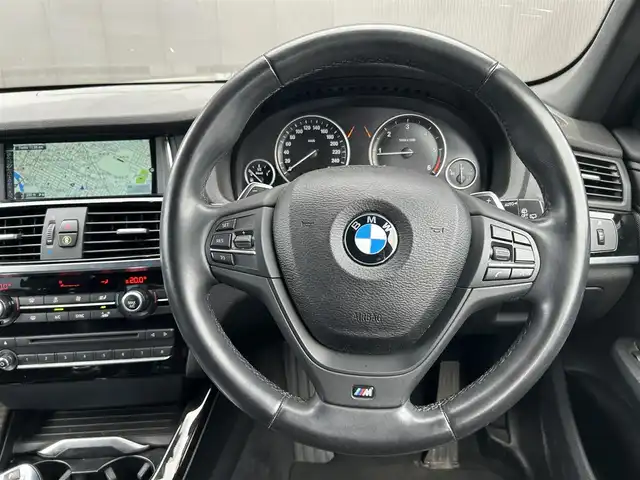 ＢＭＷ Ｘ３ xDrive20d Mスポーツ 道東・釧路十勝 2016(平28)年 3.6万km アルピンホワイトⅢ ４WD/純正HDDナビ/　CD/DVD/BT/フルセグ/バックカメラ/フロントカメラ/ミラーETC/社外ドラレコ/ドライビングアシスト/　レーンディパーチャーウォーニング/　衝突軽減ブレーキ/パークディスタンスコントロール/クルーズコントロール/ハーフレザーシート/電動フロントシート/パワーバックドア/キセノンヘッドライト/オートライト/純正18インチAW/純正フロアマット/スペアキー/取扱説明書/保証書