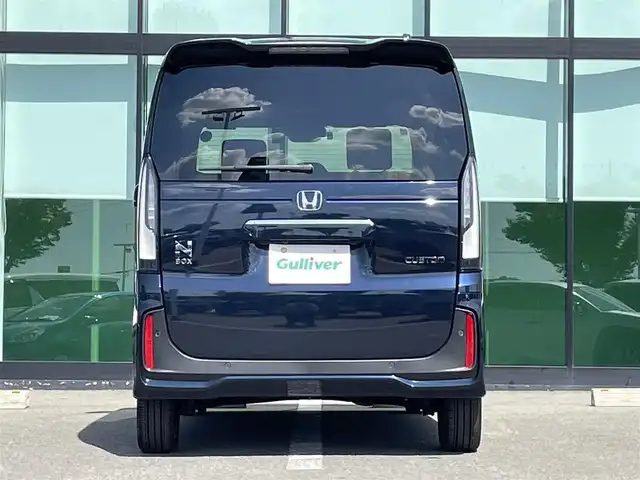 ホンダ Ｎ ＢＯＸ カスタム ターボ 和歌山県 2024(令6)年 0.2万km ミッドナイトブルービームM 純正9インチナビ/フルセグTV/Bluetooth/CD/DVD/USB/Apple car play/Android Auto/バックカメラ/ビルトインETC/ホンダセンシング/コーナーセンサー/アダプティブクルーズコントロール/両側パワースライドドア/ハーフレザーシート/前席シートヒーター/革ステアリング/ステアリングスイッチ/パドルシフト/電動パーキングブレーキ/ブレーキホールド/LEDヘッドライト/オートライト/プッシュスタート/スマートキー/スペアキー