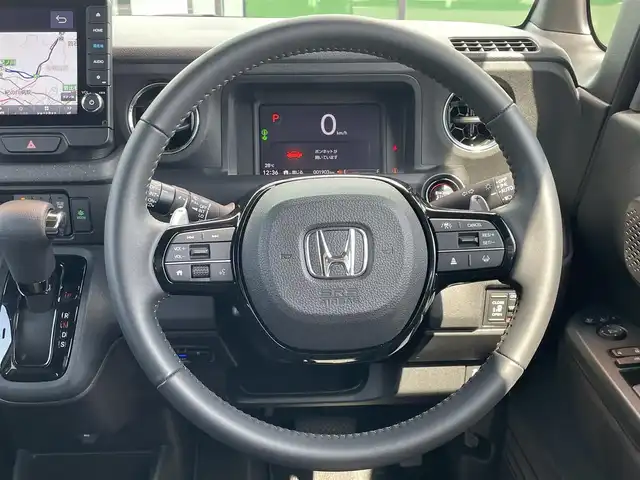 ホンダ Ｎ ＢＯＸ カスタム ターボ 和歌山県 2024(令6)年 0.2万km ミッドナイトブルービームM 純正9インチナビ/フルセグTV/Bluetooth/CD/DVD/USB/Apple car play/Android Auto/バックカメラ/ビルトインETC/ホンダセンシング/コーナーセンサー/アダプティブクルーズコントロール/両側パワースライドドア/ハーフレザーシート/前席シートヒーター/革ステアリング/ステアリングスイッチ/パドルシフト/電動パーキングブレーキ/ブレーキホールド/LEDヘッドライト/オートライト/プッシュスタート/スマートキー/スペアキー