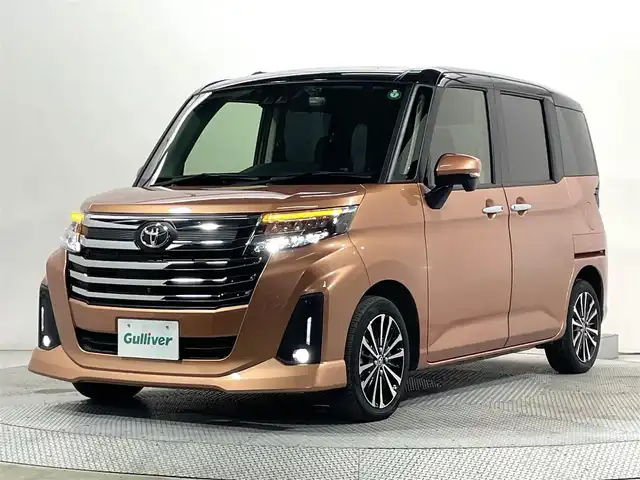 トヨタ ルーミー カスタムG－T 大阪府 2022(令4)年 2.5万km ブラックマイカメタリック/ブリリアントカッパークリスタルマイカ 2トーン 純正9incナビTV 360カメラ 両側パワースライドドア シートヒーター レーダークルコン 衝突軽減ブレーキ レーンアシスト スマートキー プッシュスタート クリアランスソナー 前後ドライブレコーダー ETC