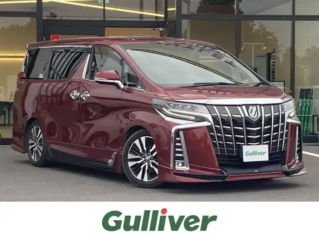 トヨタ アルファード S Cパッケージ 栃木県 2021(令3)年 9.1万km ダークレッドマイカメタリック トヨタセーフティセンス/ツインムーンルーフ/TRDエアロ/デジタルインナーミラー/スペアタイヤ/純正10.5インチナビ/フルセグTV/DVD/Bluetooth/純正フリップダウンモニター/JBLサウンド/パノラミックビューモニター/黒革シート/シートヒーター/エアシート/パワーシート/エンジンスターター/ビルトインETC2.0/パーキングアシスト/保証書/取説/ワンオーナー