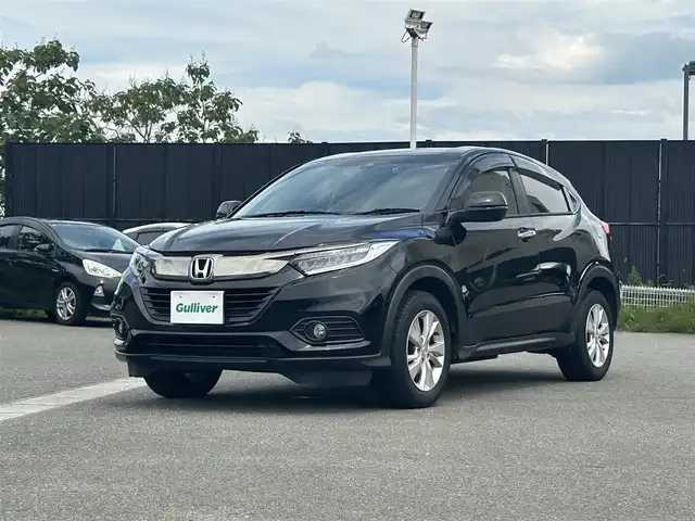 ホンダ ヴェゼル X ホンダセンシング 山形県 2021(令3)年 6.9万km クリスタルブラックパール 4WD /衝突被害軽減システム/SDナビ/　　【CD　DVD　BT　フルセグ　USB　AUX】/バックカメラ/オートクルーズコントロール/LEDオートライト/シートヒーター/純正16インチアルミホイール/ドライブレコーダー/フロアマット/レーンキープアシスト/ドアバイザー/スマートキー/ETC