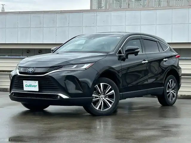 トヨタ ハリアー ハイブリッド G 静岡県 2023(令5)年 3.5万km プレシャスブラックパール 12.3インチディスプレイオーディオ/（FM/AM/フルセグTV/Bluetooth）/クルーズコントロール/スマートキー/スペアキー/プッシュスタート/ビルトインETC2.0/バックカメラ/前方ドラレコ/運転席パワーシート/運転席シートヒーター/オートライト/オートハイビーム/LEDヘッドライト/前後コーナーセンサー/純正18AW