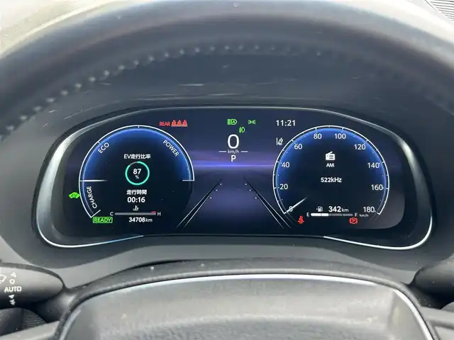 トヨタ ハリアー ハイブリッド G 静岡県 2023(令5)年 3.5万km プレシャスブラックパール 12.3インチディスプレイオーディオ/（FM/AM/フルセグTV/Bluetooth）/クルーズコントロール/スマートキー/スペアキー/プッシュスタート/ビルトインETC2.0/バックカメラ/前方ドラレコ/運転席パワーシート/運転席シートヒーター/オートライト/オートハイビーム/LEDヘッドライト/前後コーナーセンサー/純正18AW