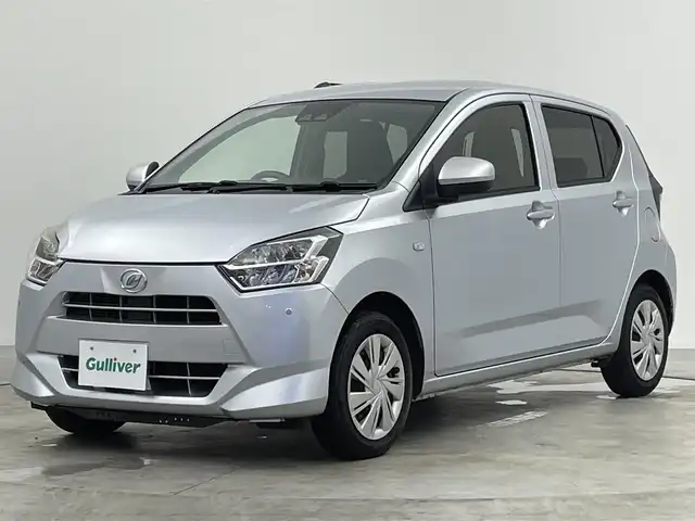 ダイハツ ミラ イース X SAⅢ 群馬県 2018(平30)年 8.3万km ブライトシルバーメタリック 純正ナビ　Bluetooth　AUX　バックカメラ　ETC　衝突軽減システム　コーナーセンサー　オートマチックハイビーム　横滑り防止装置　アイドリングストップ　純正AW　ABS　パワーステアリング
