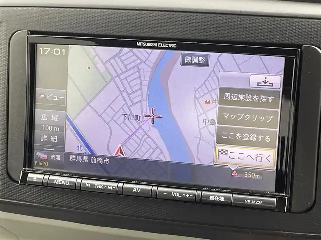 ダイハツ ミラ イース X SAⅢ 群馬県 2018(平30)年 8.3万km ブライトシルバーメタリック 純正ナビ　Bluetooth　AUX　バックカメラ　ETC　衝突軽減システム　コーナーセンサー　オートマチックハイビーム　横滑り防止装置　アイドリングストップ　純正AW　ABS　パワーステアリング