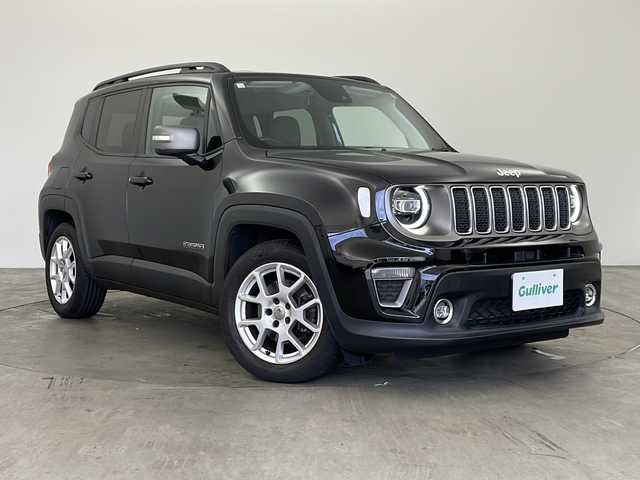 クライスラー・ジープ ジープ レネゲード リミテッド 兵庫県 2020(令2)年 3.2万km 黒 ・純正ナビ/・Bluetooth/フルセグテレビ/AUX/AM/FM/・バックカメラ/・前面衝突警報/・ブラインドスポットモニター/・車線逸脱警報システム/・横滑り防止装置/・レーダークルーズコントロール/・アイドリングストップ/・後方コーナーセンサー/・前席パワーシート/・前席シートヒーター/・ステアリングヒーター/・ステアリングスイッチ/・レザーシート/・電動パーキングブレーキ/・防眩ミラー/・ヘッドライトレベライザー/・オートマチックハイビーム/・LEDオートライト/・フォグランプ/・純正17インチアルミホイール/・ビルドインETC2.0/・W＋サイドエアバッグ/・エンジンスタートボタン/・スマートキー/・スペアキー/・保証書/・取扱説明書