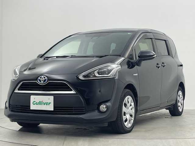 トヨタ シエンタ ハイブリッド G 大阪府 2015(平27)年 5.8万km ブラックマイカ トヨタセーフティーセンス/・LDA（レーンディパーチャーアラート）/・PCS（プリクラッシュセーフティー）/純正7インチSDナビ（NSZN-W64T）/・TV/CD/DVD/ブルートゥース/バックカメラ/前席シートヒーター/純正LEDヘッドライト/ビルトインETC/両側パワースライドドア/スマートキー×２