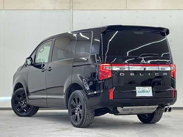 三菱 デリカＤ：５ ブラックエディション 道央・札幌 2024(令6)年 0.8万km アメジストブラック /ワンオーナー//4WD//ALPINEディスプレイオーディオ/（BT/HDMI/USB/AM/FM）//クルーズコントロール追従あり//衝突軽減ブレーキ//オートライト//パドルシフト//アイドリングストップ//ブレーキホールド//パワーバックドア//全方位モニター//バックカメラ//D席パワーシート//前席シートヒーター//ビルトインETC//フロントグリルガード//社外ドライブレコーダー//ハンドルヒーター//純正18インチAW//両側パワースライドア