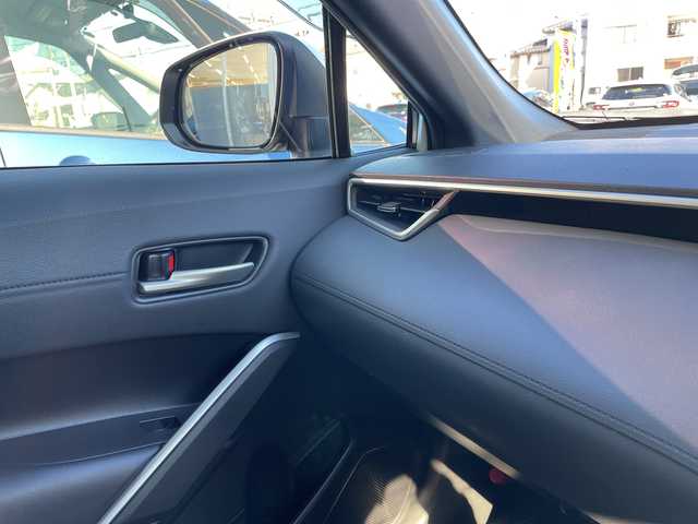 トヨタ カローラ クロス ハイブリッド Z 石川県 2024(令6)年 1.5万km パール モデリスタエアロ　純正１０．５型ナビ　フルセグＴＶ　パノラマモニター　ＬＥＤヘッドライト　ハーフレザーシート　シートヒーター　ＢＳＭ　純正アルミホイール　トヨタセーフティセンス　レーダークルーズ　ETC　スマートキー　プッシュスタート　電動ミラー　保証書