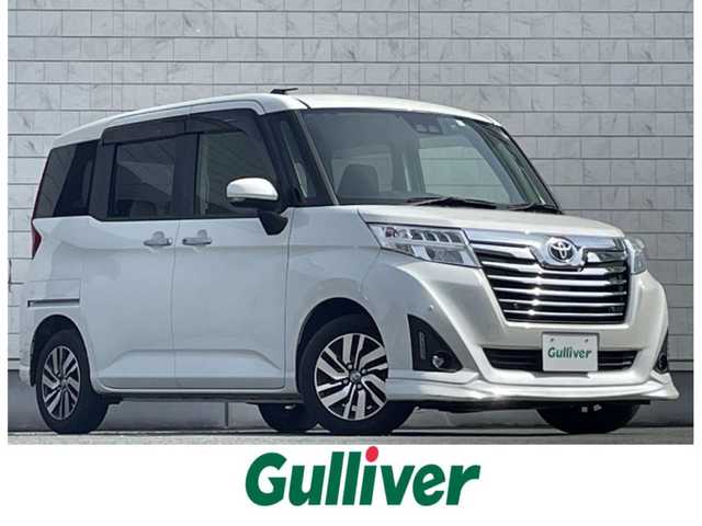 トヨタ ルーミー カスタムG 岩手県 2020(令2)年 5.3万km パールホワイトⅢ 禁煙車/4WD/両側パワースライドドア/純正9型ナビ/→フルセグTV/Bluetooth/CD/DVD/バックカメラ/ステアリングスイッチ/クルーズコントロール/前席シートヒーター/衝突軽減ブレーキ/コーナーセンサー/横滑り防止装置/オートライト/オートマチックハイビーム/LEDヘッドライト/フォグライト/〇プッシュスタート/〇電動格納ミラー/〇ウィンカーミラー/〇ドアバイザー/〇フロアマット/ドライブレコーダー/ETC2.0/スマートキー/スペアキー/取扱説明書