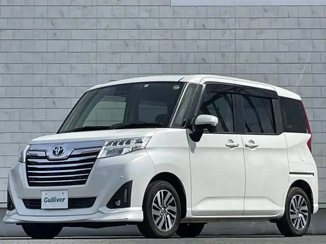 トヨタ ルーミー カスタムG 岩手県 2020(令2)年 5.3万km パールホワイトⅢ 禁煙車/4WD/両側パワースライドドア/純正9型ナビ/→フルセグTV/Bluetooth/CD/DVD/バックカメラ/ステアリングスイッチ/クルーズコントロール/前席シートヒーター/衝突軽減ブレーキ/コーナーセンサー/横滑り防止装置/オートライト/オートマチックハイビーム/LEDヘッドライト/フォグライト/〇プッシュスタート/〇電動格納ミラー/〇ウィンカーミラー/〇ドアバイザー/〇フロアマット/ドライブレコーダー/ETC2.0/スマートキー/スペアキー/取扱説明書