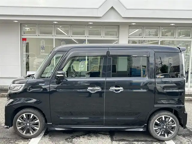 スズキ スペーシア カスタム HYBRID XS 京都府 2020(令2)年 9.1万km ブルーイッシュブラックパール3 2025.05.23 16:35  吉田 美結/Gulliver  (株)IDOMが運営する【じしゃロン伏見店】の自社ローン専用車両になりますこちらは現金またはオートローンご利用時の価格です。自社ローンご希望の方は別途その旨お申付け下さい/ /社外SDナビ/全方位モニター/Bluetooth接続/バックカメラ/衝突被害軽減システム/レーンキープアシスト/ハーフレザー調シート/シートヒーター/両側パワースライドドア/ヘッドアップディスプレイ/純正アルミホイール/LEDヘッドライト/