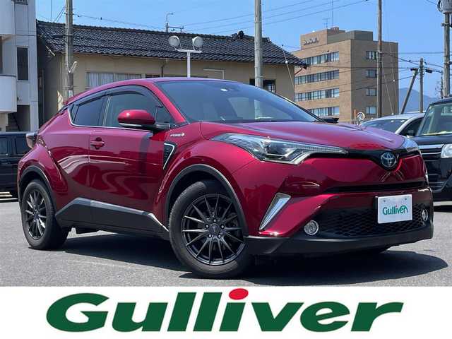 トヨタ Ｃ－ＨＲ G 島根県 2017(平29)年 4.1万km センシュアルレッドマイカ ＡＬＰＩＮＥ製１１型メモリナビ　/フルセグTV　/ＤＶＤ再生　/Ｂｌｕｅｔｏｏｔｈ接続　/バックカメラ　/ビルトインＥＴＣ　/アダプティブクルーズコントロール　/衝突軽減ブレーキ　/レーンキープアシスト/本革シート　/前席シートヒーター　/前後コーナーセンサー　/オートハイビーム／ライト/スマートキー/プッシュスタート/純正ＬＥＤヘッドライト　/社外１７インチアルミホイール/純正フロアマット