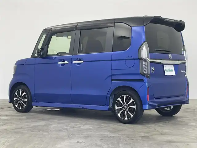 ホンダ Ｎ ＢＯＸ カスタム G L ホンダセンシング 群馬県 2018(平30)年 6.6万km ブリリアントスポーティブルーメタリック2トーン 衝突軽減　片側パワースライドドア　社外７型ナビ　バックカメラ　クルーズコントロール　ＬＥＤヘッドライト　純正１４インチアルミホイール　ＡＢＳ　横滑り防止装置　ビルトインＥＴＣ　プッシュスタート　禁煙車