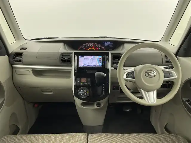 ダイハツ タント X LTD SA Ⅲ 福井県 2018(平30)年 9.8万km パールホワイトⅢ 純正ナビ/CD/DVD/Bluetooth/フルセグ/両側パワースライドドア/全方位カメラ/バックカメラ/オートライト/プッシュスタート/ドアバイザー