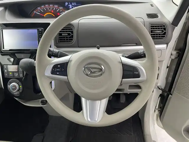 ダイハツ タント X LTD SA Ⅲ 福井県 2018(平30)年 9.8万km パールホワイトⅢ 純正ナビ/CD/DVD/Bluetooth/フルセグ/両側パワースライドドア/全方位カメラ/バックカメラ/オートライト/プッシュスタート/ドアバイザー