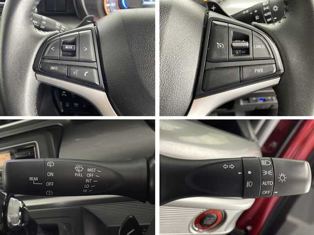 スズキ スペーシア ギア HYBRID XZターボ 宮崎県 2019(平31)年 4.2万km フェニックスレッドパール/ガンメタリック2トーンルーフ 禁煙車/衝突被害軽減ブレーキ/社外8型ナビTV/（カロッツェリア/AVIC-RL511/CD/DVD/Bluetooth/フルセグTV）/社外バックカメラ/社外前後ドライブレコーダー/社外ETC/純正LEDオートライト/純正LEDフォグ/純正セキュリティアラーム/純正フロアマット/両側電動スライドドア/レーンディパーチャーアラート/クルーズコントロール/クリアランスソナー/前席シートヒーター/リアサーキュレーター/ルーフレール/パドルシフト/本革巻ハンドル/オートエアコン/スマートキー/プッシュエンジンスタート/スペアキー