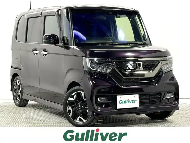 ホンダ Ｎ ＢＯＸ カスタム G L ターボ ホンダセンシング 大阪府 2019(令1)年 3.7万km プレミアムベルベットパープル・パール 純正8incナビTV バックカメラ 両側パワースライドドア ハーフレザー レーダークルコン 衝突軽減ブレーキ レーンアシスト スマートキー プッシュスタート ドライブレコーダー ETC