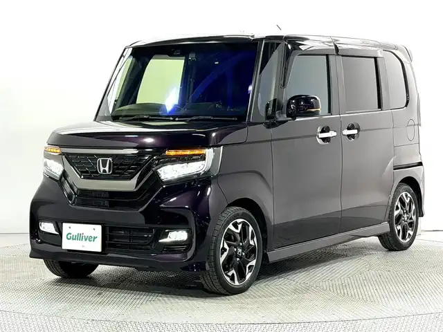 ホンダ Ｎ ＢＯＸ カスタム G L ターボ ホンダセンシング 大阪府 2019(令1)年 3.7万km プレミアムベルベットパープル・パール 純正8incナビTV バックカメラ 両側パワースライドドア ハーフレザー レーダークルコン 衝突軽減ブレーキ レーンアシスト スマートキー プッシュスタート ドライブレコーダー ETC
