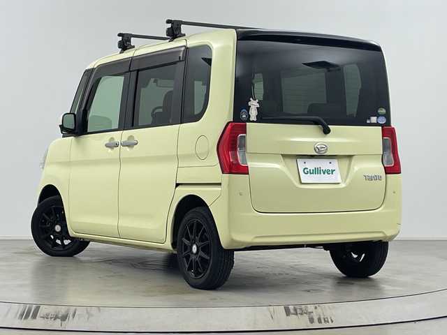 ダイハツ タント X SAⅡ 埼玉県 2015(平27)年 9.8万km コットンアイボリー ルーフキャリア　/純正ナビ　/バックカメラ　/前ドライブレコーダー　/ＥＴＣ　/衝突軽減ブレーキ　/レーンキープアシスト　/横滑り防止措置　/プッシュスタート　/スマートキー　/ドアバイザー　/片側パワースライドドア