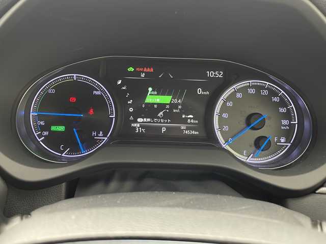 トヨタ ハリアー ハイブリッド G 沖縄県 2020(令2)年 7.5万km ホワイトパールクリスタルシャイン 純正ディスプレイオーディオ　/フルセグTV/Ｂｌｕｅｔｏｏｔｈ　/バックカメラ　/ＥＴＣ　/トヨタセーフティセンス/・衝突被害軽減ブレーキ (プリクラッシュセーフティ)																									/・ハンドル操作サポート (レーントレーシングアシスト)																									/・追従ドライブ支援機能 (レーダークルーズコントロール)																									/・車線はみ出しアラート (レーンディパーチャーアラート)																									/・自動ハイビーム (オートマチックハイビーム)																									/ＬＥＤヘッドライト　/オートライト/デジタルインナーミラー　/ステアリングスイッチ/パワーバックドア　/電動パーキングブレーキ　/横滑り防止装置/純正フロアマット/純正18インチアルミホイール/スマートキー/スペアキー/プッシュスタート/保証書/取扱説明書