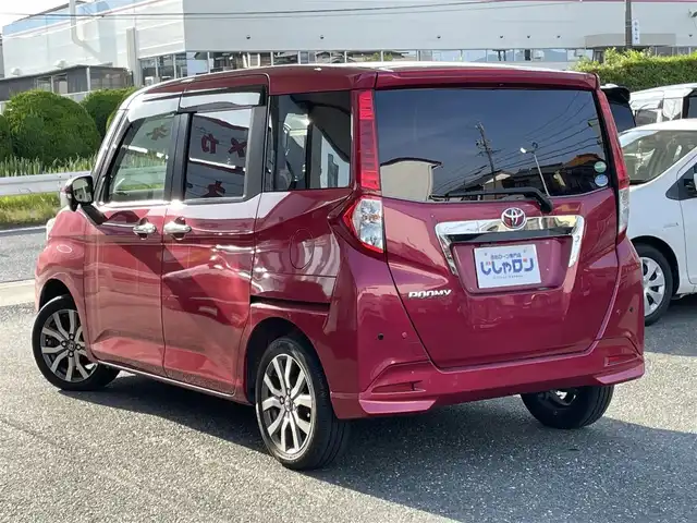 トヨタ ルーミー G S 愛知県 2017(平29)年 6.4万km マゼンタベリーマイカM (株)IDOMが運営する【じしゃロン豊川店】の自社ローン専用車両になります。こちらは現金またはオートローンご利用時の価格です。自社ローンご希望の方は別途その旨お申付け下さい/純正ナビ（地図SDあり）/Bluetooth　CD　DVD/フルセグ　TV/バックモニター/衝突被害軽減システム/衝突被害軽減ブレーキ/車線逸脱警報/車線逸脱抑制機能/標識認識機能/ふらつき警報/先行車発進お知らせ機能/コーナーセンサー/横滑り防止機能/クルーズコントロール/オートライト/ヘッドライトLED/両側パワースライドドアー/オートエアコン/エンジンプッシュボタン/ETC/スマートキー×2/保証書