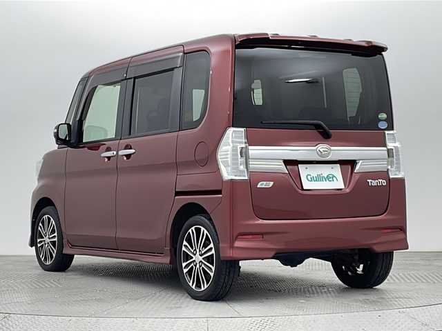 ダイハツ タント カスタム RS SA 新潟県 2014(平26)年 5.7万km ファイアークォーツレッドM 4WD/社外SDナビ/　　フルセグ/CD/DVD/バックカメラ/両側パワースライドドア/LEDオートライト/Fフォグ/純正15インチアルミホイール/ステリングスイッチ/アイドリングストップ/スマートキー/ETC