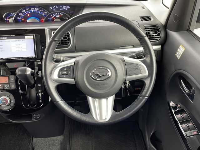 ダイハツ タント カスタム RS SA 新潟県 2014(平26)年 5.7万km ファイアークォーツレッドM 4WD/社外SDナビ/　　フルセグ/CD/DVD/バックカメラ/両側パワースライドドア/LEDオートライト/Fフォグ/純正15インチアルミホイール/ステリングスイッチ/アイドリングストップ/スマートキー/ETC
