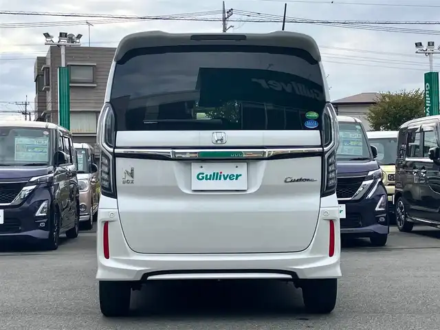 ホンダ Ｎ ＢＯＸ カスタム G L ターボ ホンダセンシング 静岡県 2020(令2)年 4.8万km プラチナホワイトパール SDナビ（CD/DVD/BT/フルセグ）/KENWOOD製MDV-M906HDL/バックカメラ/ホンダセンシング/ドライブレコーダー/D席N席シートヒーター/両側パワースライドドア/コーナーセンサー/レーンキープアシスト/オートライト/オートマチックハイビーム/LEDヘッドライト/W+サイドエアバッグ/カーテンエアバッグ/衝突軽減システム/エンジンスタートボタン/パワーステアリング/パワーウィンドウ/アイドリングストップ/オートエアコン/プラズマクラスター技術搭載フルオート/エアコンディショナー/USB入力端子/フロアマット/ハーフレザーシート/ベンチシート/オートリトラミラー/レルクリーンプラスシート