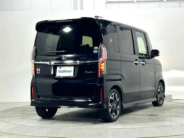 ホンダ Ｎ ＢＯＸ カスタム G L ターボ ホンダセンシング 大阪府 2019(令1)年 4.3万km クリスタルブラックパール 社外ナビTV バックカメラ 両側パワースライドドア ハーフレザー シートヒーター レーダークルコン 衝突軽減ブレーキ レーンアシスト スマートキー プッシュスタート オートライト LEDヘッドライト ETC