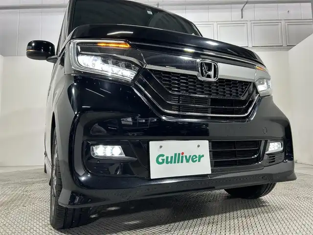 ホンダ Ｎ ＢＯＸ カスタム G L ターボ ホンダセンシング 大阪府 2019(令1)年 4.3万km クリスタルブラックパール 社外ナビTV バックカメラ 両側パワースライドドア ハーフレザー シートヒーター レーダークルコン 衝突軽減ブレーキ レーンアシスト スマートキー プッシュスタート オートライト LEDヘッドライト ETC