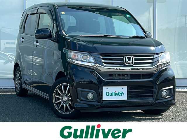 ホンダ Ｎ ＷＧＮ カスタム G Aパッケージ 福岡県 2014(平26)年 2万km スマートブラック シティブレーキアクティブシステム/純正8インチナビ/（BLUETOOTH/フルセグ/CD/DVD)/バックカメラ/クルーズコントロール/LEDライト/オートライト/ハーフレザーシート/純正14インチAW/スマートキー/純正フロアマット/ドアバイザー/取扱説明書