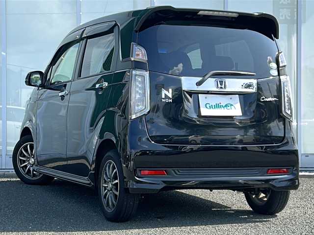 ホンダ Ｎ ＷＧＮ カスタム G Aパッケージ 福岡県 2014(平26)年 2万km スマートブラック シティブレーキアクティブシステム/純正8インチナビ/（BLUETOOTH/フルセグ/CD/DVD)/バックカメラ/クルーズコントロール/LEDライト/オートライト/ハーフレザーシート/純正14インチAW/スマートキー/純正フロアマット/ドアバイザー/取扱説明書