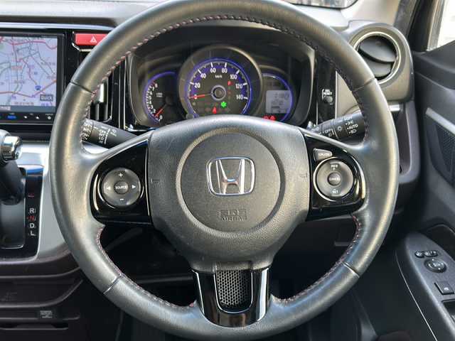 ホンダ Ｎ ＷＧＮ カスタム G Aパッケージ 福岡県 2014(平26)年 2万km スマートブラック シティブレーキアクティブシステム/純正8インチナビ/（BLUETOOTH/フルセグ/CD/DVD)/バックカメラ/クルーズコントロール/LEDライト/オートライト/ハーフレザーシート/純正14インチAW/スマートキー/純正フロアマット/ドアバイザー/取扱説明書