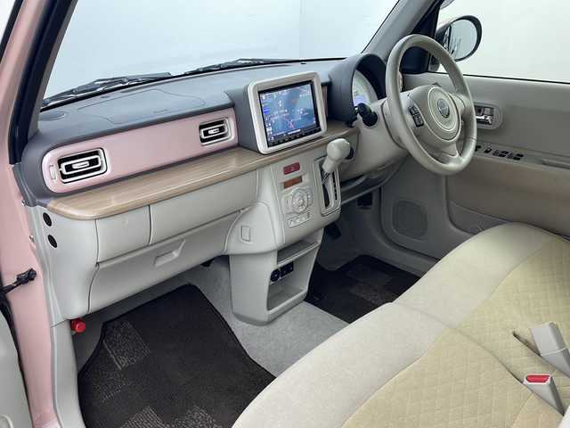 スズキ ラパン X 栃木県 2020(令2)年 2.2万km コフレピンクパールメタリック 禁煙車/純正8インチナビ/フルセグTV/BT/CD/AM/FM/デュアルセンサーブレーキサポート/全方位カメラ/シートヒーター(D/N)/コーナーセンサー/アイドリングストップ/オートライト/キーレスプッシュスタート